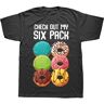 kukebang Echa un vistazo a mi paquete de seis Donut divertidas camisetas de gimnasio estilo de verano ropa de calle de manga corta regalos de cumpleaños camiseta ropa para hombre