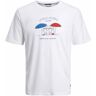 Tee shirt manches courtes col rond 'umbrella' coton Homme JACK & JONES