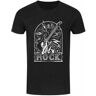 Grindstore Mens Lets Rock Camiseta Hombre