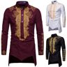 Top sex products Camisa Ropa de escenario Camisa de manga larga estampada informal personalizada para hombre