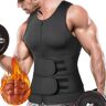 SLIMBELLE Chaleco deportivo para hombre, traje de Sauna, chaleco entrenador de cintura para perder peso, moldeador corporal adelgazante, camisetas sin mangas para entrenamiento, ropa moldeadora, camisas de compresión