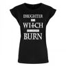 Grindstore - Camiseta para mujer / mujer, hija de una bruja que no pudiste quemar
