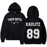 91421224MABMBMU83B Alemania Rock Band Tokio Hotel Kaulitz 89 Sudadera con capucha con estampado en la espalda Unisex Mujer Sudadera vintage de gran tamaño Ropa de calle negra gótica unisex