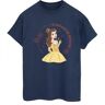 Disney Mujer/Damas La Bella y La Bestia Preferiría Estar Leyendo Camiseta de Algodón para Novio