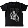 Pertemba FR - Apparel Sun Records - Camiseta unisex para adultos con retrato de Elvis Presley en vivo