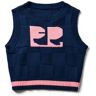 FREI FR logo knit vest  NAVY