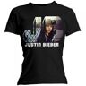 Justin Bieber Camiseta ajustada de fotografía para mujer/señora