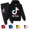 Mask Off Ropa Tiktok para niños, pantalones con capucha estampados, Sudadera con capucha informal para adolescentes de dos piezas, traje deportivo para niños y niñas