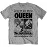 Queen - Camiseta unisex para adultos con noticias del mundo