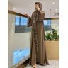 Exotic Eid musulmán Abaya para damas vestido bordado con bufanda vestido Dubai árabe vestido largo Marruecos Abayas Kaftan pañuelo para la cabeza precioso