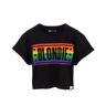 Blondie Camiseta corta arcoíris para mujer/señora