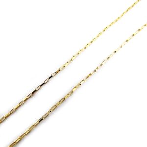 Altesse [L2997] - Collar de cadena chapado en oro 'veneciano' 50 cm 1 mm