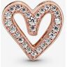 Pandora 788692C01 - Charm Corazón Brillante Hecho a Mano