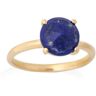 Les Trésors De Lily Bague Argent 'Meghan' lapis lazuli - 9x9 mm