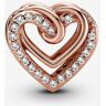 Pandora 789270C01 - Charm Corazones Brillantes Entrelazados