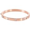 Brazalete Swarovski Tactic en tono oro rosa con cristal blanco 5098368 para mujer