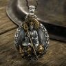 HIGH Quality Jewelry911 Nuevo exorcismo espíritu maligno Retro aumentar la riqueza colgante de plata estatua de Buda Samantabhadra Manjusri Guanyin Bodhisattva