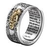 Fashion GZ Anillo de protección Feng Shui Pixiu Mani Mantra, amuleto de riqueza, anillo ajustable abierto de la suerte, anillo de joyería budista LL @ 17