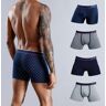 BONITOS 4pcs Imprimir boxers para ropa interior masculina Algodón sexy bragas de hombre más tamaño calzoncillos marcas