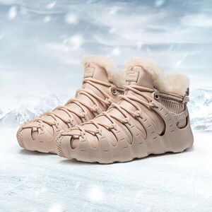ONEMIX Botas de invierno para hombres, zapatos para caminar para mujeres, zapatos de trekking al aire libre, zapatillas de deporte para mantener el calor