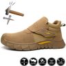 Jay Fashion Welder Shoes steel toe Wear-Resistant shoes Anti Smash Anti-puncture Safety Shoes Men Work Shoes Comfortable Breathable Indestructible Shoes
