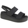 Crocs Brooklyn Low Wedge 206453-060, Mujer, Sandalias, negro