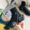 Finshoes Zapatos para correr de diseñador para mujer, botas tejidas de París, zapatillas deportivas elásticas, zapatos informales transpirables para mujer