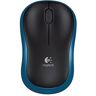 Logitech M185 Raton Inalambrico 1000dpi - 3 Botones - Uso Ambidiestro - Color Negro/Azul-910-002236