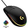 Ratón Gaming con Cable - LOGITECH G - G203 - LIGHTSYNC - RGB - USB - Negro