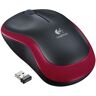 - Ratón inalámbrico logitech m185/ hasta 1000 dpi/ rojo