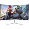 Couple Direct Computadora de deportes electrónicos de 24 pulgadas Pantalla curva-Monitor FHD1080P VA Monitor LED de 75 Hz 99% SRGB HDMI VGA Máquina de ajuste de inclinación Negro Blanco