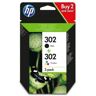 HP 302 Negro + Color Pack de 2 Cartuchos de Tinta Originales - X4D37AE-X4D37AE