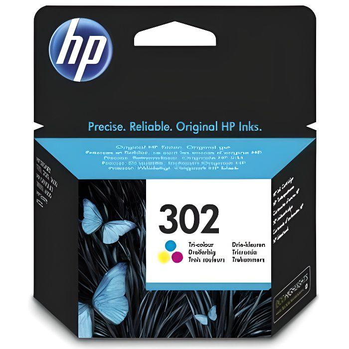 HP Cartucho de tinta original HP 302 tricolor (F6U65AE) para HP DeskJet 2130/3630 y HP OfficeJet 3830