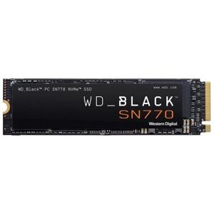 Western Digital WD Black SN770 Disco Duro Solido SSD 500GB M2 PCIe Gen4 NVMe-WDS500G3X0E