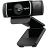 Logitech C922 Pro Stream Webcam Full HD 1080p USB - Microfonos Integrados - Tripode de Mesa - Cable de 1.50m - Color Negro-960-001088