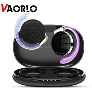 VAORLO TWS auriculares deportivos con gancho para la oreja auriculares luminosos IPX5 impermeable ENC cancelación de ruido auriculares estéreo Bluetooth 5,2 uso indoloro