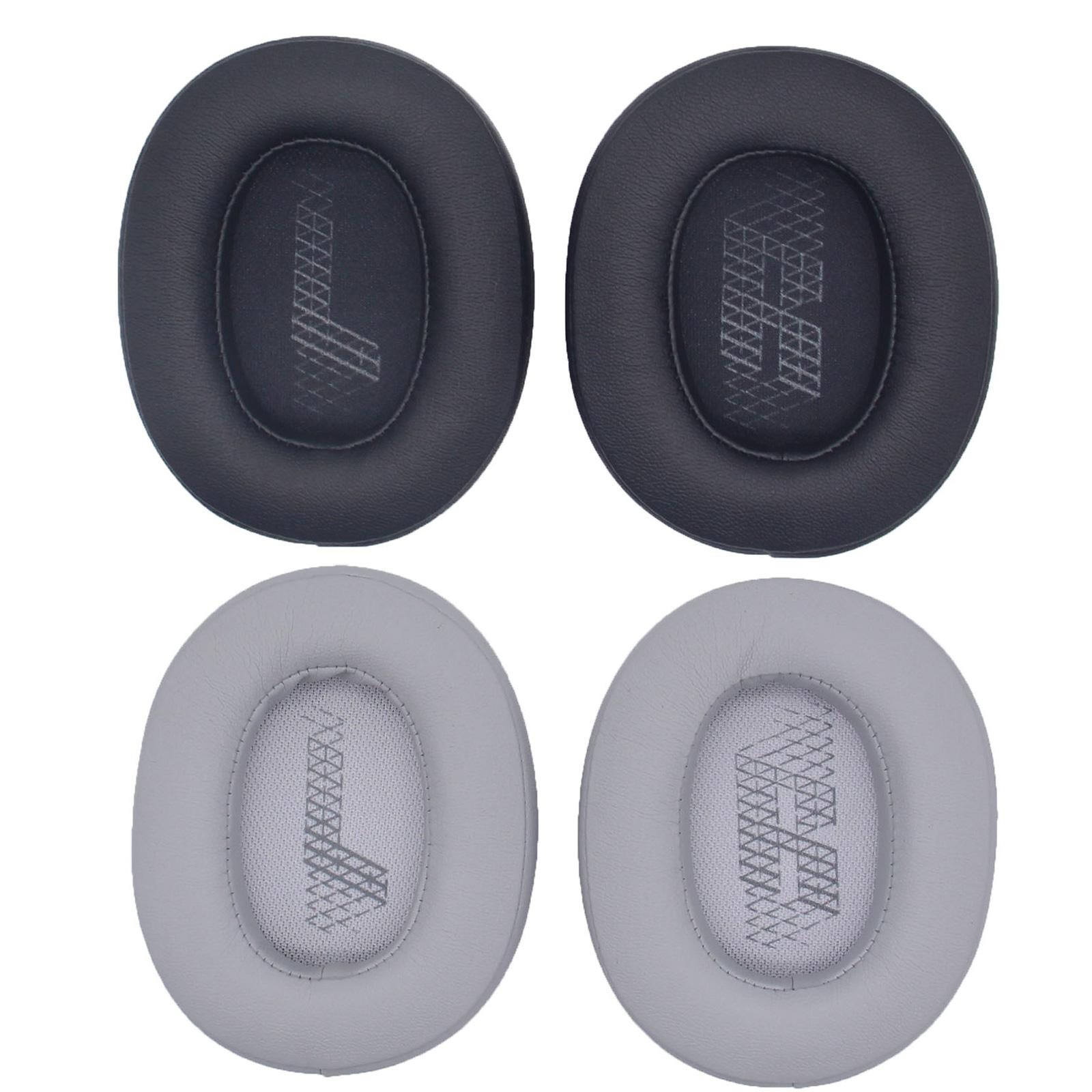 macrocosm Almohadillas para los oídos de cuero proteico, almohadillas para los oídos compatibles con auriculares inalámbricos JBL Live 500BT, 2 piezas