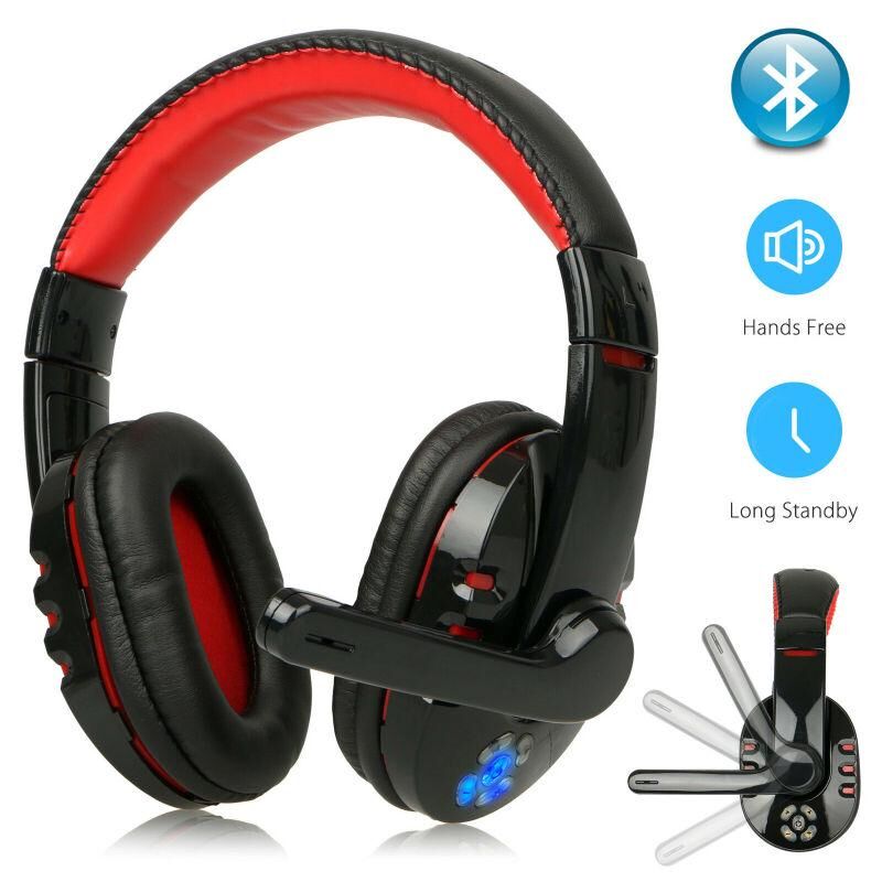 songyeYYDS99 Auriculares inalámbricos para juegos con Bluetooth para Xbox PC PS4 con control de volumen de micrófono LED