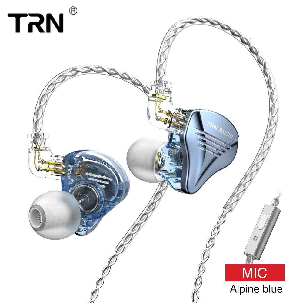 TRN Auriculares TA2 Circle Iron en el oído, auriculares de dos hierros, auriculares HIFI con cable reemplazables e insertados