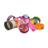 TOMTOP JMS 20 anillos de identificación de colores para micrófono, número 1 a 20, anillo de silicona suave multicolor para distinguir
