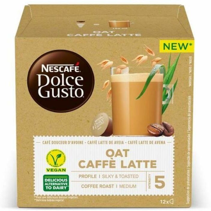 SmartGroup Dolce Gusto-Cápsulas de Café Dolce Gusto Café con leche Avena (12 uds)