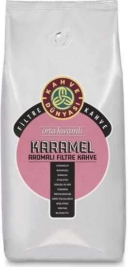 Miru Market Kahve Dünyası Grano de café de filtro con sabor a caramelo 1000 gramos