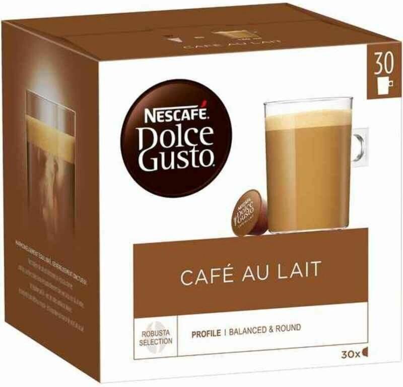 SmartGroup Nescafé Dolce Gusto-Cápsulas de Café Nescafé Dolce Gusto Cafe Au Lait 1 unidad 30 unidades