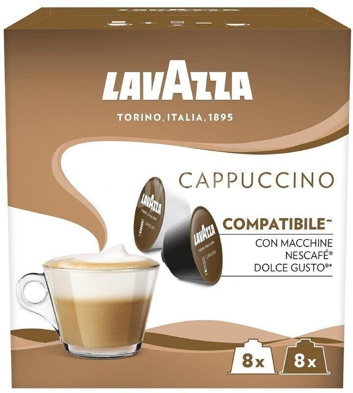 SmartGroup LAVAZZA - Cápsula lavazza cappuccino para cafeteras dolce gusto/ caja de 16