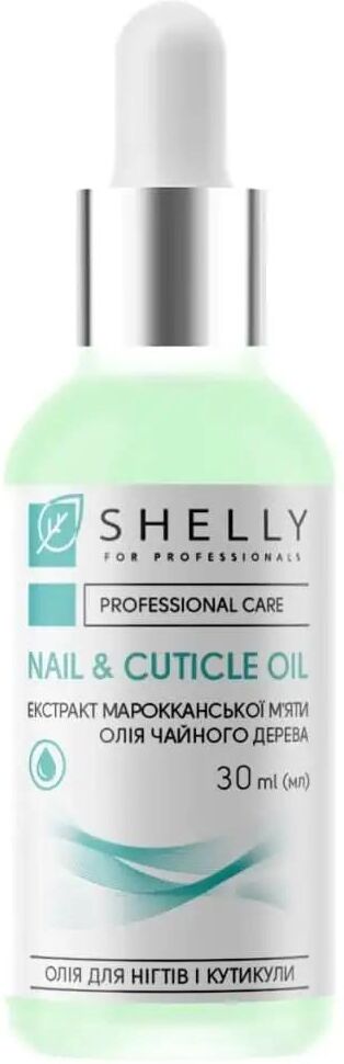 Aceite de uñas y cutículas con extracto de menta marroquí y aceite de árbol de té Shelly 30 ml