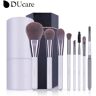 DUcare 8pcs Makeup Brush Set Blush Eyeshadow Concealer Lip Cosmetics Make up For Beginner Powder Foundation Beauty Tools With Holder