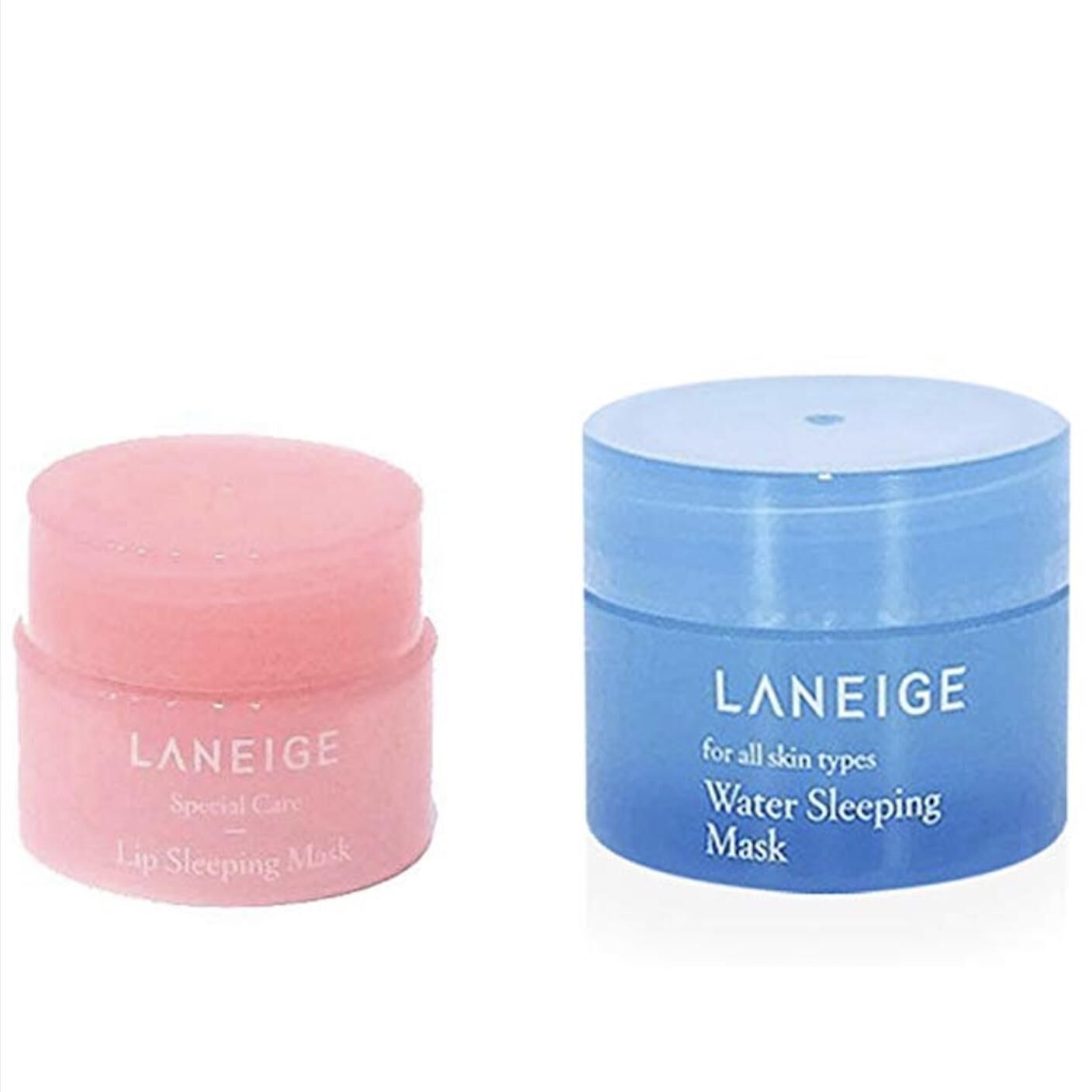 [LANEIGE] Set cosmético: mascarilla facial de noche 15ml y mascarilla de labios de noche 3g