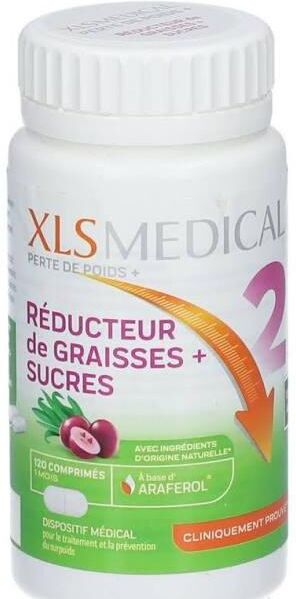 XLS Medical Reductor de Grasa y Azúcar 120 Comprimidos