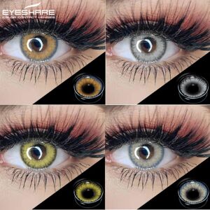 Eyeshare Lentes de Color Pro Lentes de Contacto de Color Indio para Ojos Lentes de Contacto de Belleza Lentes de Contacto Cosméticas De Color Lentes Maquillaje de Ojos