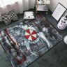 YunhengTechnology Impresión 3D película de terror Resident Evil personaje paraguas negro alfombra impresa juego alfombra suave sala de estar alfombra antideslizante alfombra para gatear